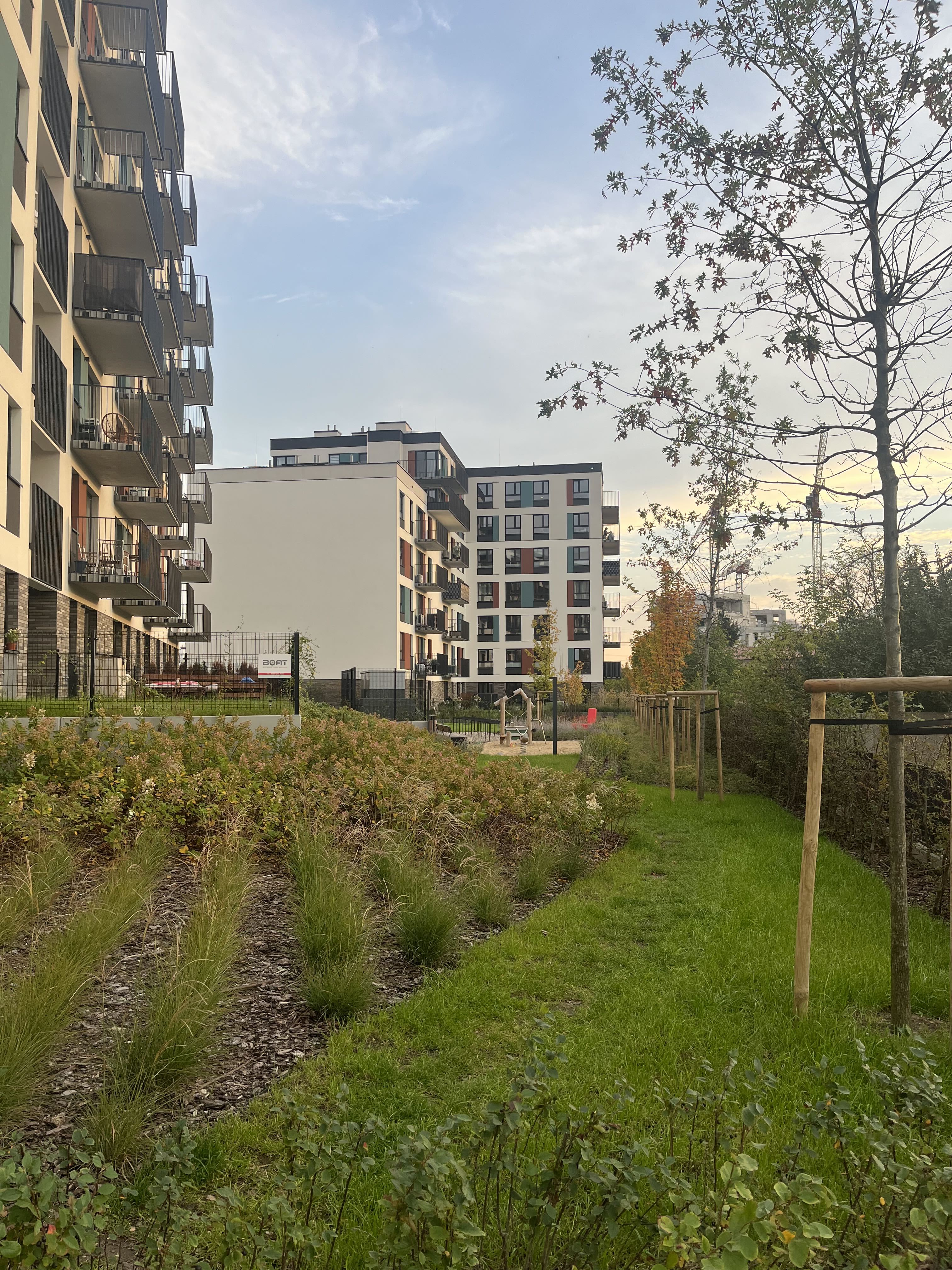 Bemosphere courtyard landscaping between residential blocks